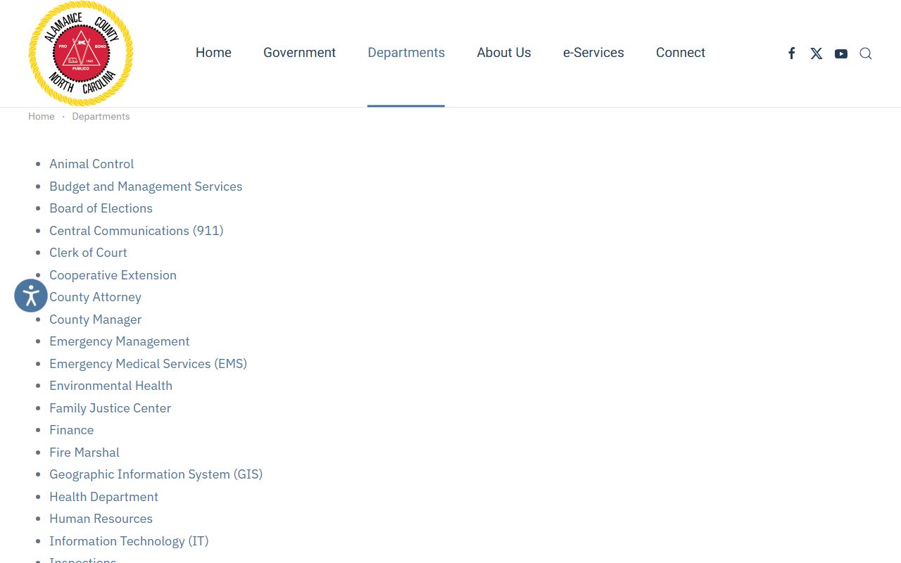 Alamance County Register of Deeds website