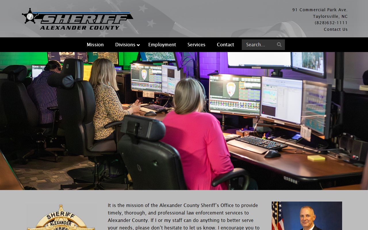Alexander County Sheriff's Office website