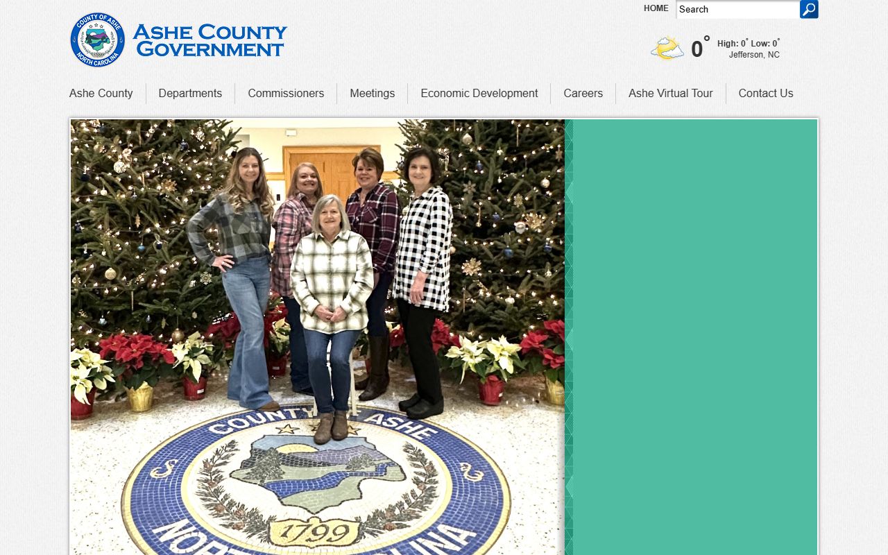 Ashe County Register of Deeds page