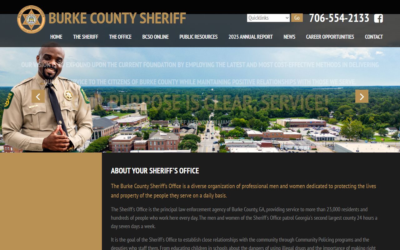 Burke County Sheriff's Office website