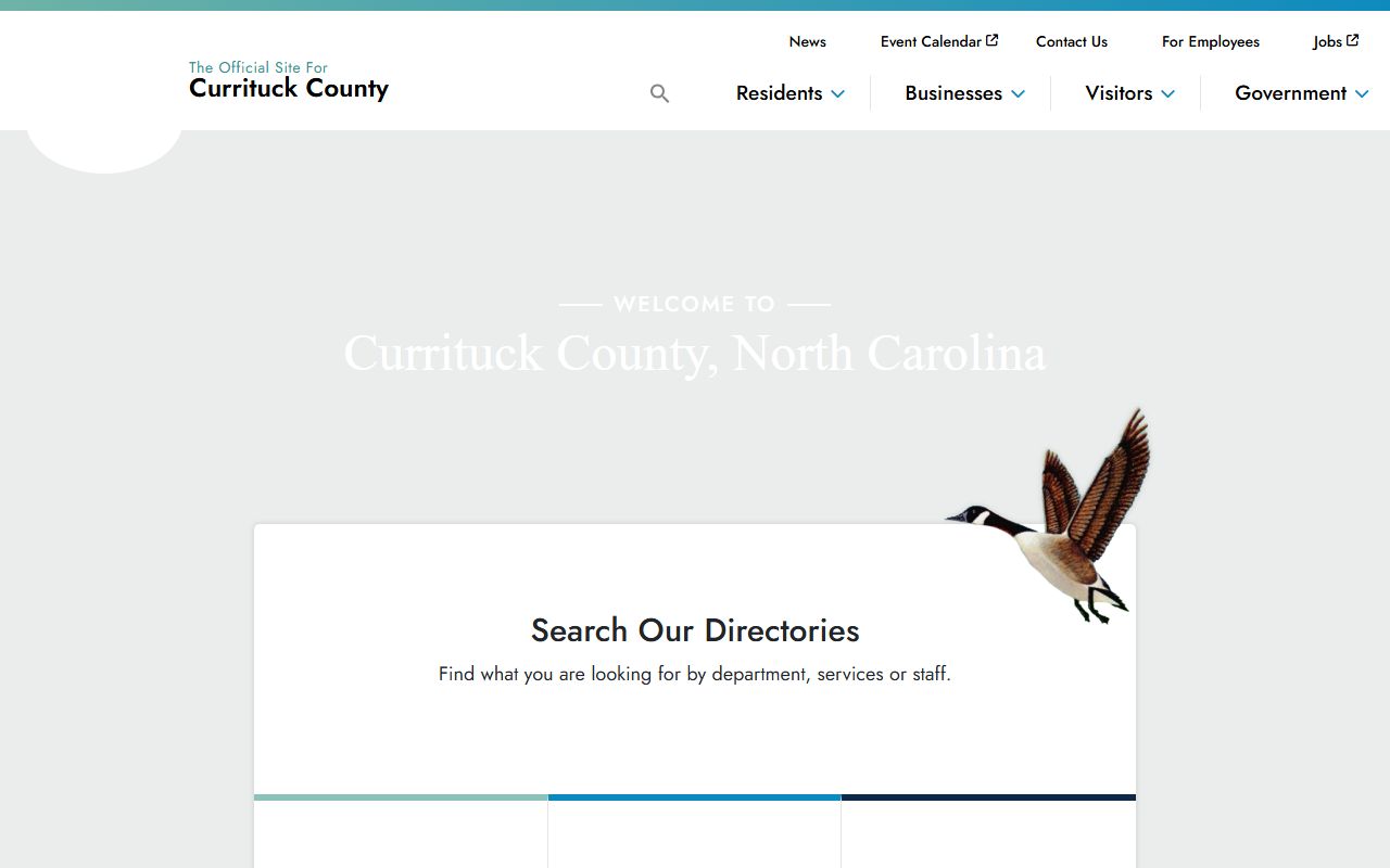 Currituck County government website