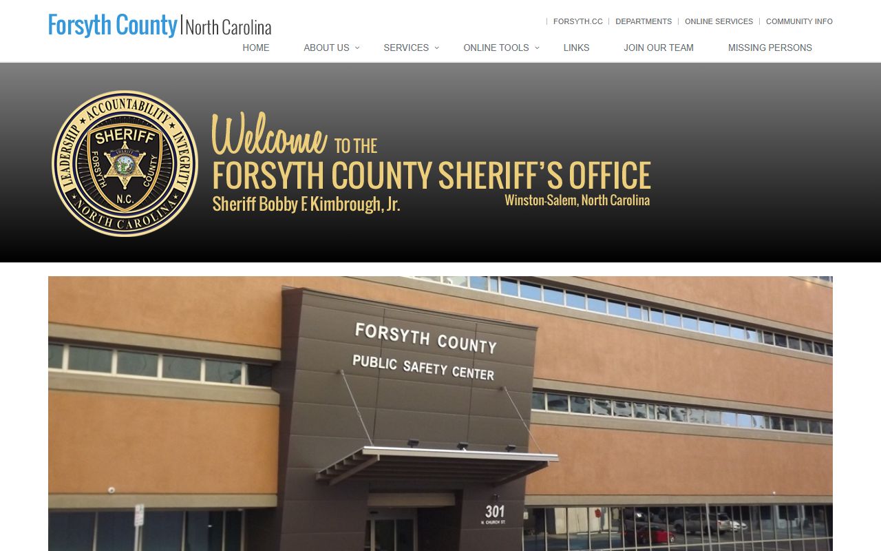 Forsyth County Sheriff's Office website