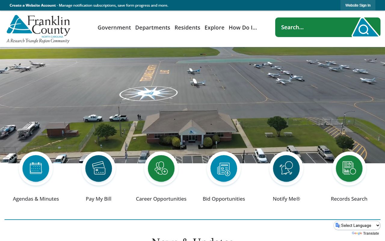 Franklin County government website