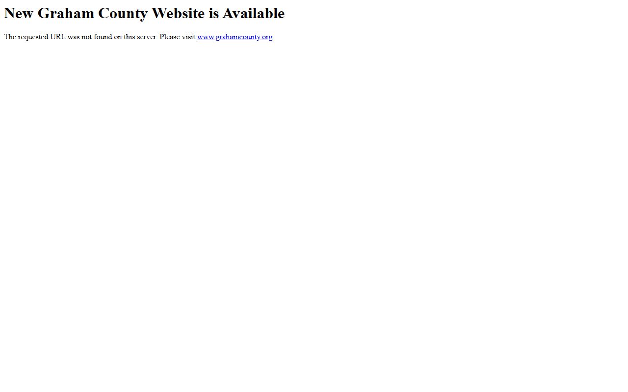 Graham County Sheriff's Office website
