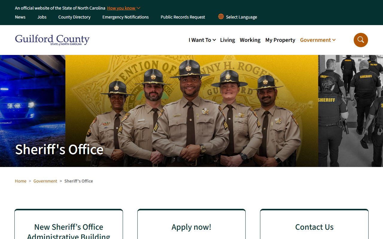 Guilford County Sheriff's Office website