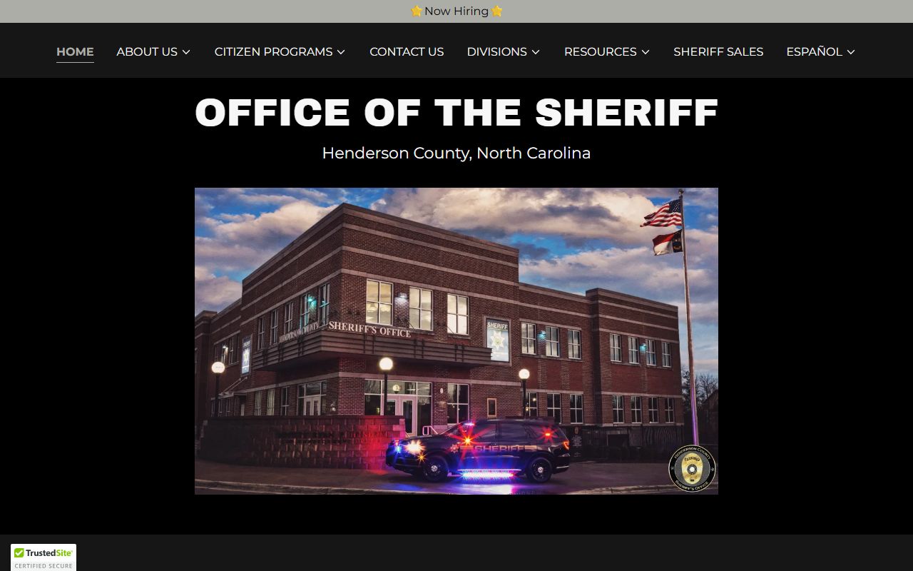Henderson County Sheriff's Office website