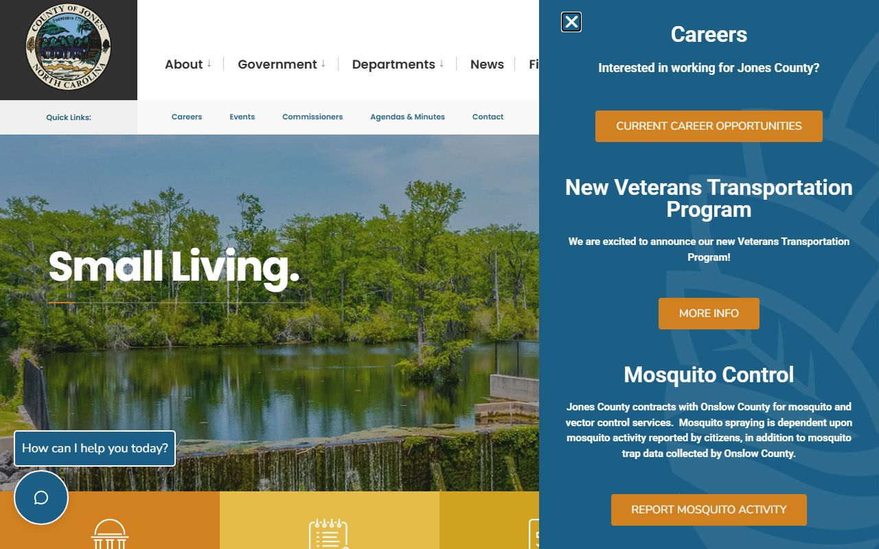 Jones County Government website