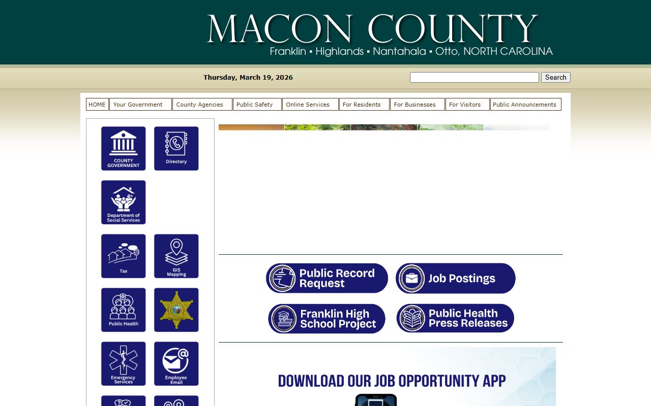Macon County government website