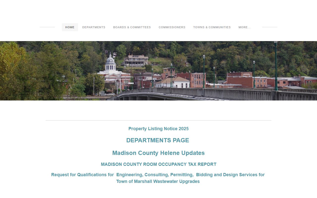 Madison County government website