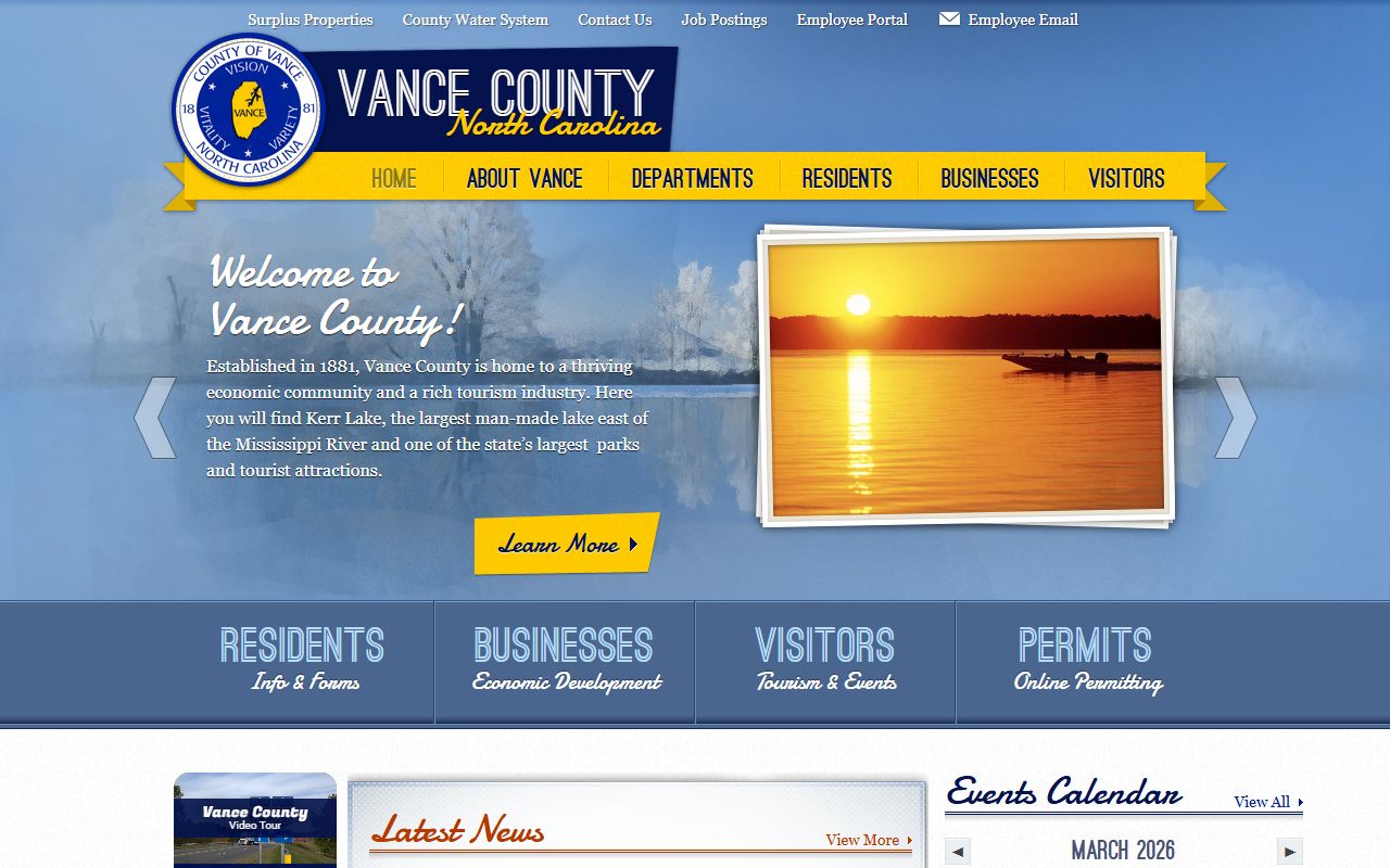 Vance County online portal