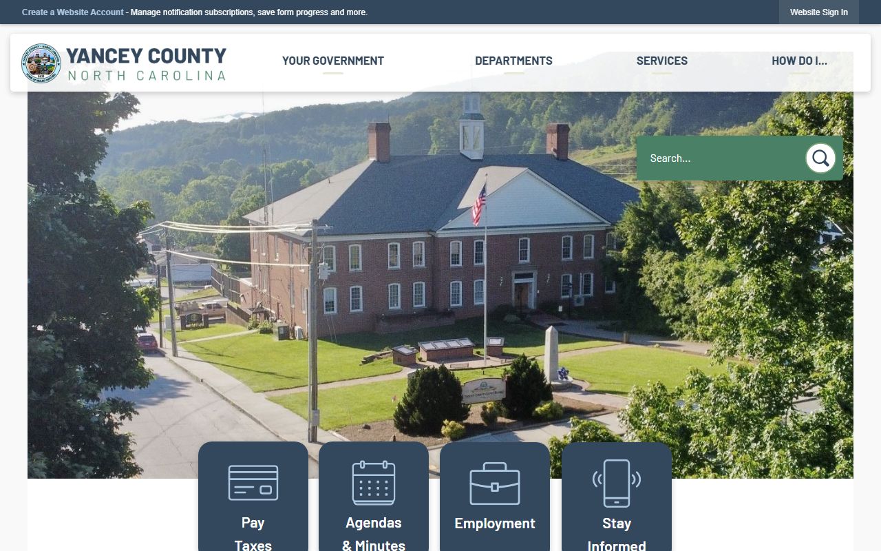 Yancey County government website
